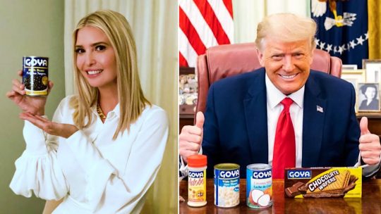 Ivanka Trump habría violado leyes federales de ética al respaldar a Goya Foods