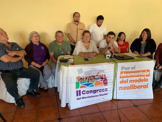 Pronunciamiento de la Coordinadora Salvadoreña de Movimientos Populares