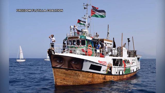 Ejército israelí intercepta embarcación con ayuda humanitaria dirigida a Gaza
