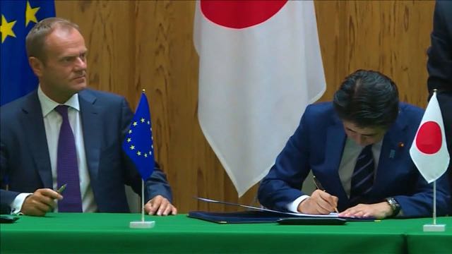 La Unión Europea y Japón firman uno de los mayores acuerdos comerciales en el mundo
