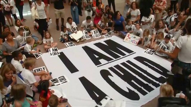 Protestas contra la política de separación familiar del presidente Trump