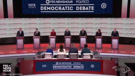Siete candidatos demócratas debatieron en Los Ángeles