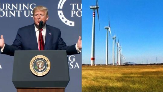 Trump ataca los molinos de viento con  falsas afirmaciones