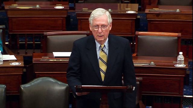 El senador McConnell prepara su posible salida del Senado
