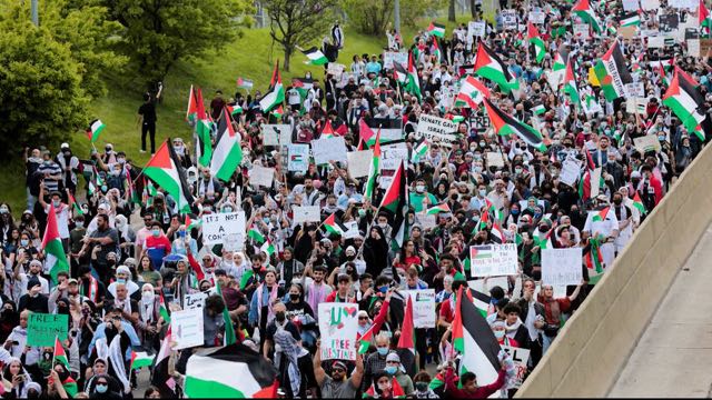 Continúan las protestas en solidaridad con el pueblo palestino en todo Estados Unidos