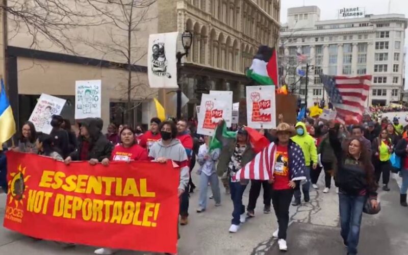 Protesters in Wisconsin Hold “Day Without Latinxs and Immigrants” Protests
