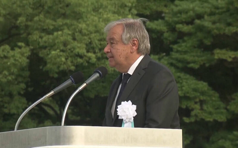 U.N. Chief Guterres Joins Ceremony Marking 77 Years Since U.S. Atomic Bombing of Hiroshima