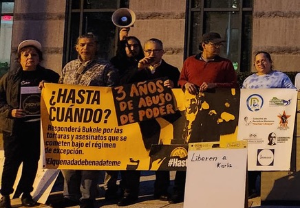 Salvadoreños de Washington reiteran su desacuerdo con la reelección de Bukele