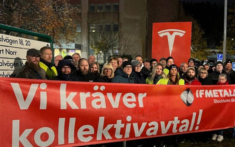 Suecia: Diferentes sindicatos intensifican su campaña contra Tesla