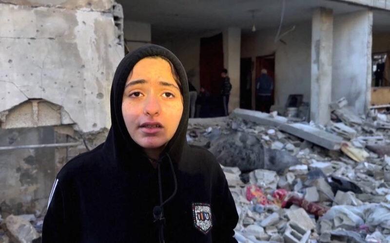 “Where Am I Supposed to Go?” Displaced Palestinian Girl Speaks Out After Israel Bombs Shelter in Rafah
