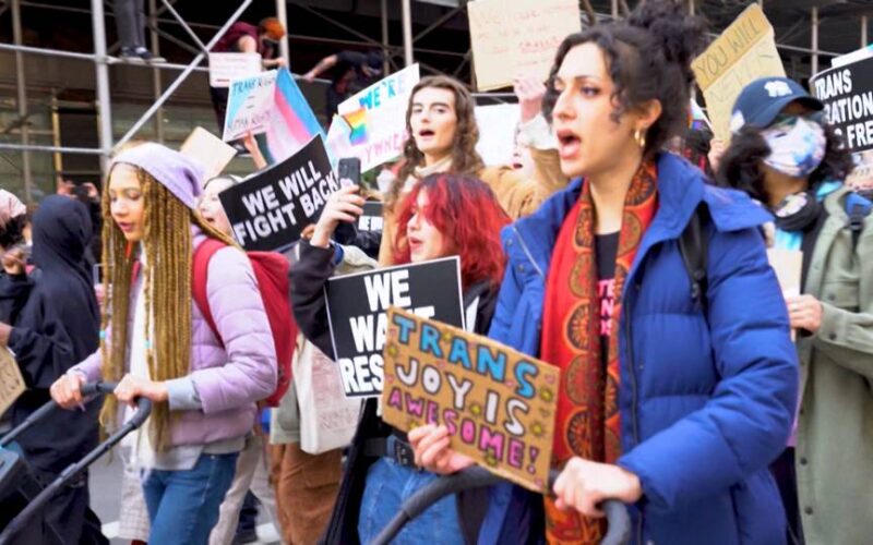 Comunidades trans y de género no binario se manifiestan en el Día de la Visibilidad Transgénero