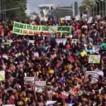 Líderes indígenas se manifiestan en Brasilia en defensa de sus territorios ancestrales
