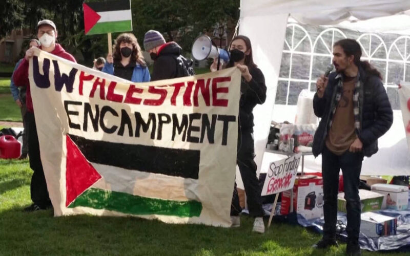 Movimiento de protestas estudiantiles en solidaridad con Gaza gana fuerza en EE.UU.