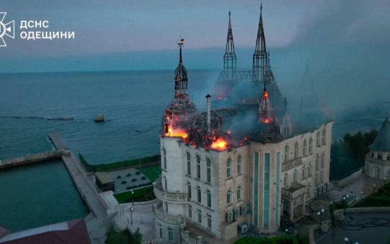 Rusia ataca el “castillo de Harry Potter” en Ucrania