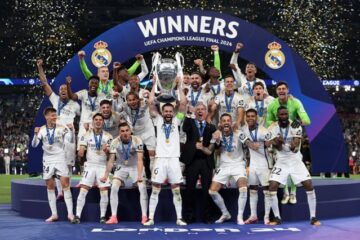 Real Madrid suma 15 títulos de la Champions League tras vencer 2-0 al Borussia Dortmund