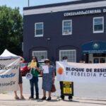 Entregan carta de condena en Consulado salvadoreño en Washington por detenciones arbitrarias de líderes comunitarios