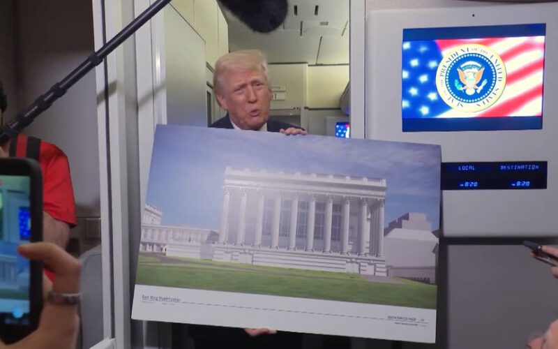 Trump afirma que el nuevo salón de baile de la Casa Blanca tendrá debajo un búnker militar