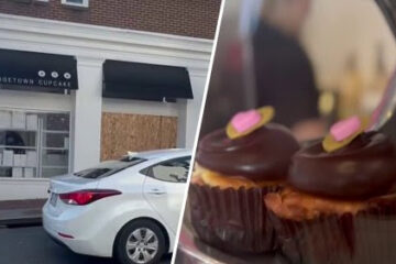 Arrestan a hombre por lanzar barril contra el escaparate de Georgetown Cupcake en DC