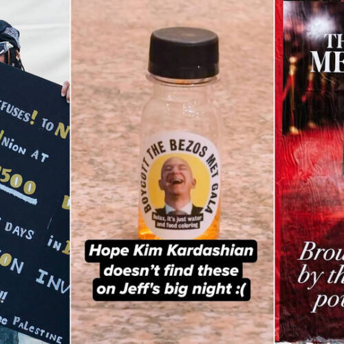 Sindicatos de Nueva York organizan un “Baile sin Multimillonarios” como protesta contra Gala patrocinada por Jeff Bezos
