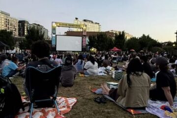 Lanzan fuegos artificiales contra la multitud durante una noche de cine al aire libre en el noreste de D.C.