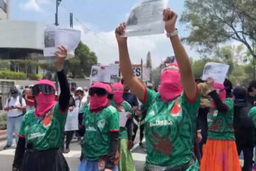 México es escenario de protestas durante el inicio de la Copa Mundial de la FIFA