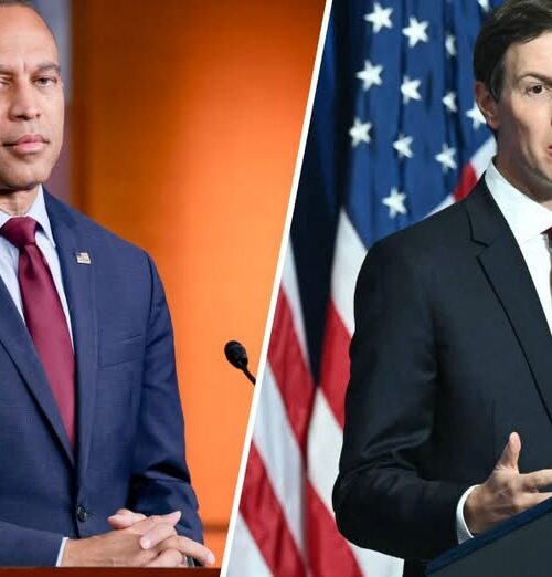 Hakeem Jeffries y Jared Kushner se reúnen en Nueva York para discutir cómo los demócratas y Trump podrían cooperar