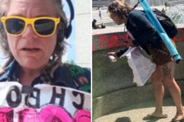 Mujer sospechosa de vandalizar el Monumento Conmemorativo de la Segunda Guerra Mundial