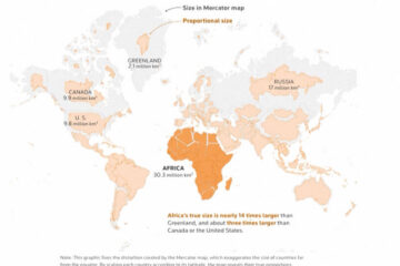 La Asamblea General de la ONU aprueba el uso de mapas que representen el tamaño real de África